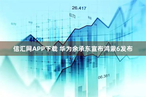 信汇网APP下载 华为余承东宣布鸿蒙6发布